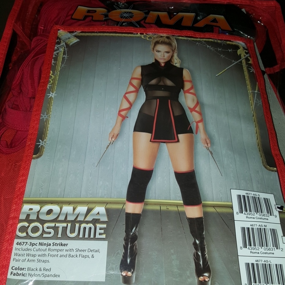 Sexy ninja costume size small